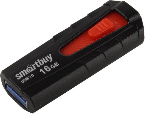 Флешка 16Gb Smart Buy IRON USB 3.0 черный красный SB16GBIR-K3