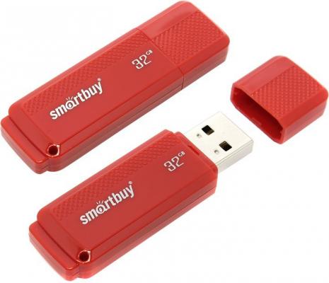 Флешка 32Gb Smart Buy Dock USB 2.0 красный SB32GBDK-R