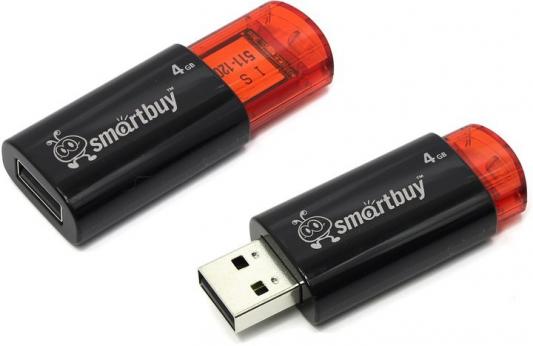 Флешка 4Gb Smart Buy Click USB 2.0 черный SB4GBCL-K