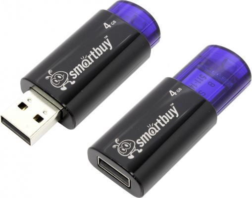 Флешка 4Gb Smart Buy Click USB 2.0 черный SB4GBCL-B
