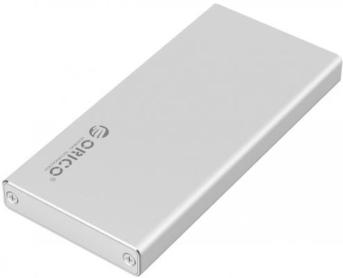 Внешний контейнер для SSD M-SATA SSD, алюминевый корпус, серебро, ORICO MSA-U3-SV