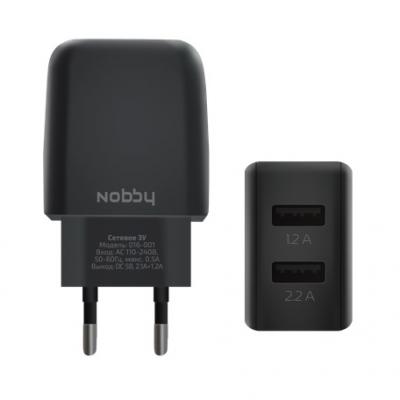 Сетевое зарядное устройство Nobby Comfort 2.1A черный 9343