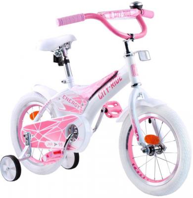 Велосипед CITY City-Ride G9CSP 14" бело-розовый