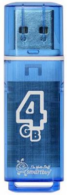 Флешка 4Gb Smart Buy Glossy USB 2.0 синий SB4GBGS-B