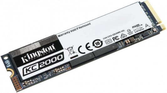 Твердотельный накопитель SSD M.2 250 Gb Kingston SKC2000M8/250G Read 3000Mb/s Write 1100Mb/s 3D NAND TLC
