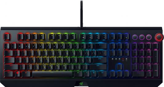 Клавиатура проводная Razer BlackWidow Elite - Mechanical Gaming Keyboard - Russian Layout (Green Switch) USB черный