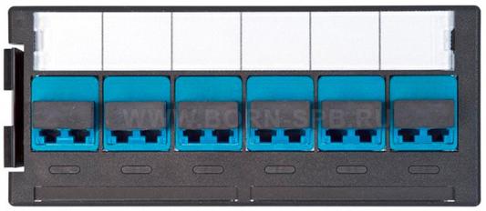 Quick-Fit module 6хLC Duplex (12 FO), SM, Blue