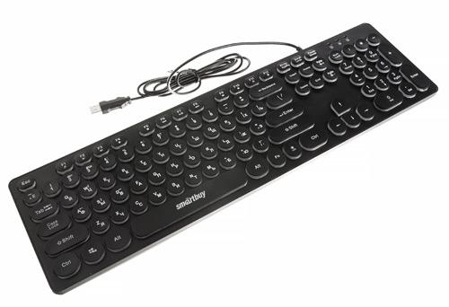 Клавиатура проводная с подсветкой Smartbuy ONE 328 USB Black [SBK-328U-K]