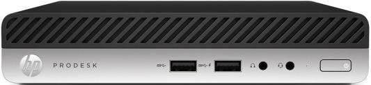 ПК HP ProDesk 400 G3 Mini i3 7100T (3.4)/4Gb/SSD128Gb/HDG630/Windows 10 Professional 64/65W/клавиатура/мышь/черный