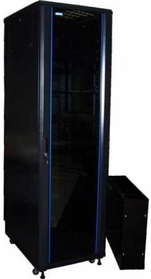 Шкаф серверный Lanmaster TWT-CBA-18U-6X8-00 18U 600x800мм 2 бок.пан. 800кг черный