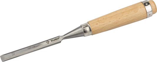 Стамеска-долото ЗУБР 18096-12  Классик с деревянной ручкой, хромованадиевая, 12мм