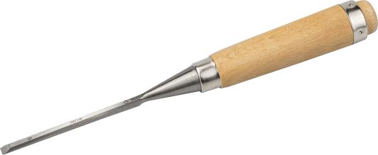 Стамеска-долото ЗУБР 18096-06  Классик с деревянной ручкой, хромованадиевая, 6мм
