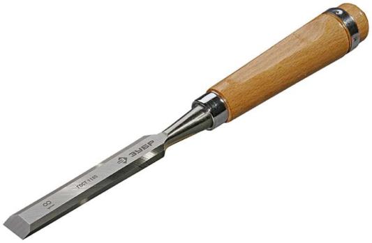 Стамеска-долото ЗУБР 18096-18  Классик с деревянной ручкой, хромованадиевая, 18мм