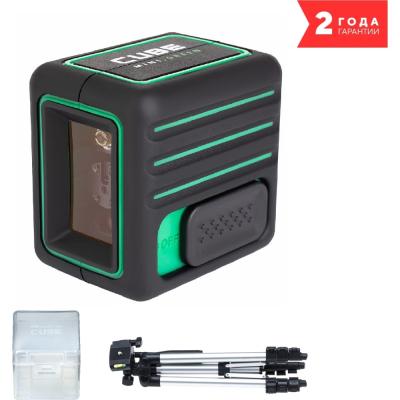Построитель лазерных плоскостей ADA Cube Mini Green Professional  дальность до 70м, мм/м ±2/10