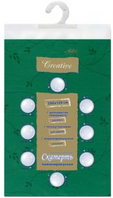 Скатерть бумажная ламинированная ASTER "Creative", 120х200, зеленая, эффект шелка, Бельгия, 79163