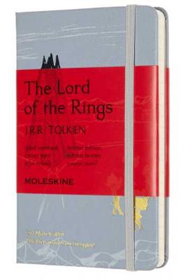 Блокнот Moleskine LIMITED EDITION LORD OF THE RINGS LELRMM710IS Pocket 90x140мм 192стр. линейка серый Isengard