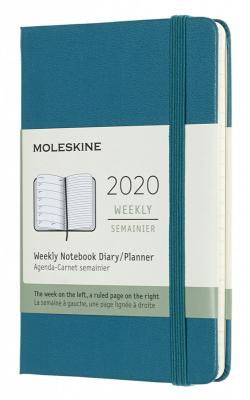 Еженедельник Moleskine CLASSIC WKNT Pocket 90x140мм 144стр. темно-бирюзовый