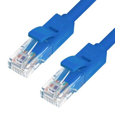 Greenconnect Патч-корд прямой 3.0m, UTP кат.5e, синий, позолоченные контакты, 24 AWG, литой, GCR-LNC01-3.0m, ethernet high speed 1 Гбит/с, RJ45, T568B