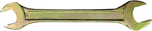 Ключ рожковый, 14 х 17 мм, желтый цинк// Сибртех