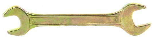 Ключ рожковый, 17 х 19 мм, желтый цинк// Сибртех