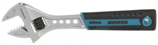 Ключ разводной Gross 15561 200 мм,CrV, двухкомпонентная ручка
