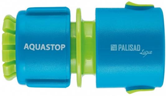 Соединитель пластмассовый быстросъемный для шланга 1/2", аквастоп, LUXE// Palisad