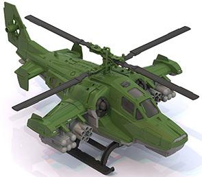Вертолет "Военный" открывается люк 40*27*15,5 см