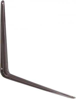 Кронштейн угловой с ребром, 300х350 мм, коричневый// Сибртех