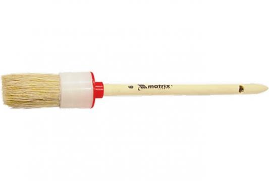 Кисть круглая №18 (60 мм), натуральная щетина, деревянная ручка// MTX