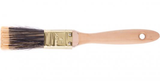 Кисть плоская Golden 1", искусственная щетина, деревянная ручка// MTX