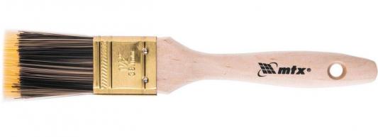 Кисть плоская Golden 1.5", искусственная щетина, деревянная ручка// MTX