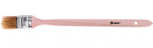 Кисть радиаторная 1,5", натуральная щетина, деревянная ручка// MTX