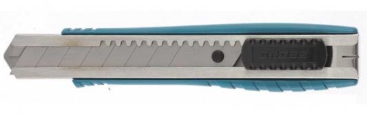 Нож 130 мм, метал. корпус, выдв.сегм.лезвие 9 мм (SK-5), метал. направ-щая, клипса для ремня// Gross