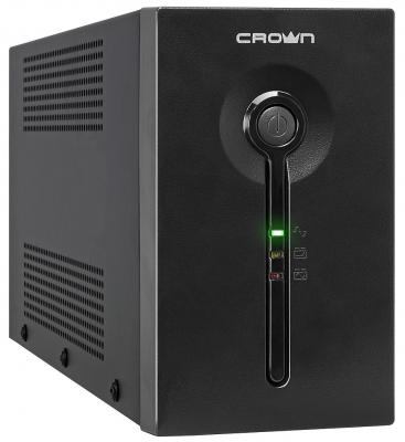 Источник бесперебойного питания Crown CMU-SP650 EURO USB 650VA Черный