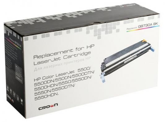 Картридж CROWN Q9730A BK/CM-C9730A BK (645A чёрный, black, Hp Color LaserJet: 5500, 5500dn, 5500n, 5500dtn, 5500hdn, 5550, 5550dn, 5550n, 5550dtn, 5550hdn)