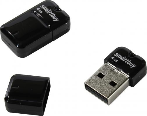 Внешний накопитель 4Gb USB Drive <USB2.0> SmartBuy ART Black (SB4GBAK)