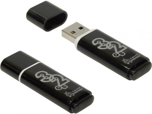 Флешка 32Gb Smart Buy Glossy USB 2.0 черный SB32GBGS-K