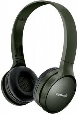 Наушники Panasonic RP-HF410BGCG зелёный,Bluetooth, USB-кабель 0,5 м, микрофон