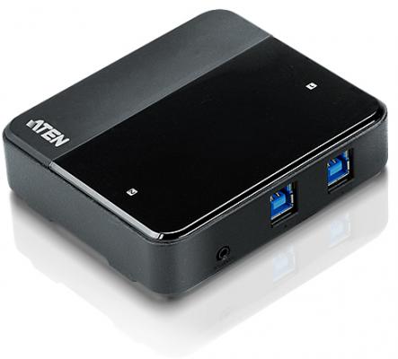 Переключатель ATEN US234-AT USB, 2 ПК> 4 устройства, 2 USB B-тип > 4 USB A-тип, Male > Female, со шнурами A-B 2х1.2м. для подкл. к управ. компьютерам