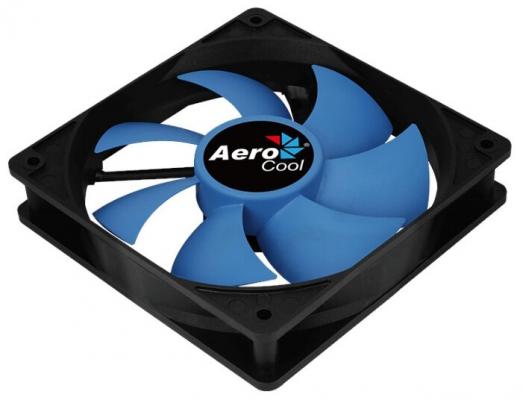 Вентилятор Aerocool Force 12 PWM Blue, 120x120x25мм, 500-1500 об./мин., разъем PWM 4-PIN, 18.2-27.5 dBA