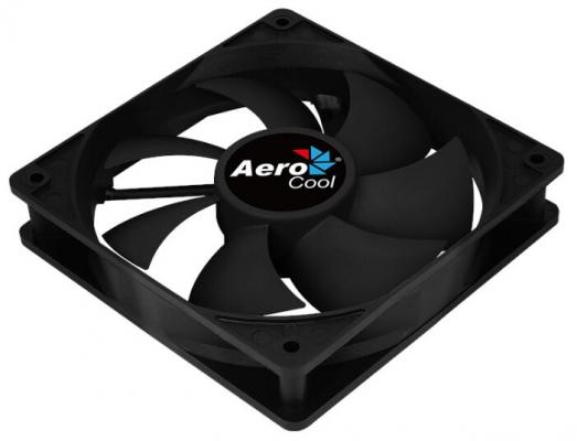 Вентилятор Aerocool Force 12 Black, 120x120x25мм, 1000 об./мин., разъем MOLEX 4-PIN + 3-PIN, 23.7 dBA