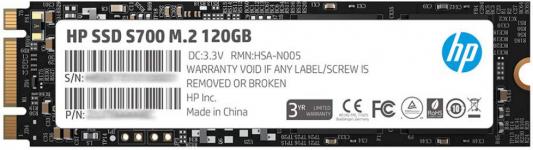 Твердотельный накопитель SSD M.2 120 Gb HP S700 Read 560Mb/s Write 511Mb/s 3D NAND TLC (2LU78AA)