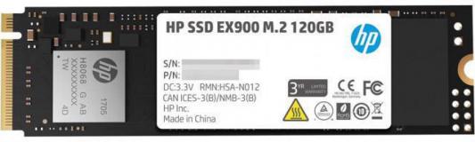 Твердотельный накопитель SSD M.2 120 Gb HP EX900 Read 1900Mb/s Write 650Mb/s TLC (2YY42AA)