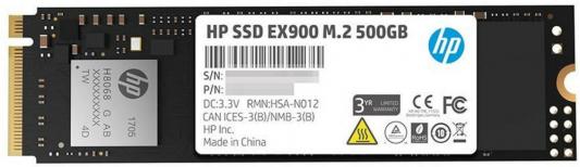 Твердотельный накопитель SSD M.2 500 Gb HP EX900 Read 2100Mb/s Write 1500Mb/s 3D NAND TLC (2YY44AA)