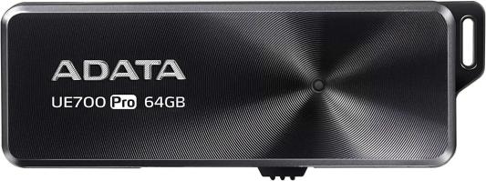 Флеш накопитель 64GB A-DATA UE700 Pro, USB 3.2, Черный, металлич, read/write 360/180Mb/s