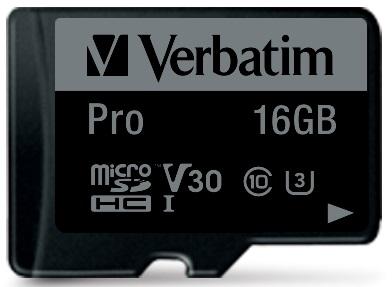Флеш карта microSD 16GB Verbatim microSDHC Class 10 UHS-I (SD адаптер)