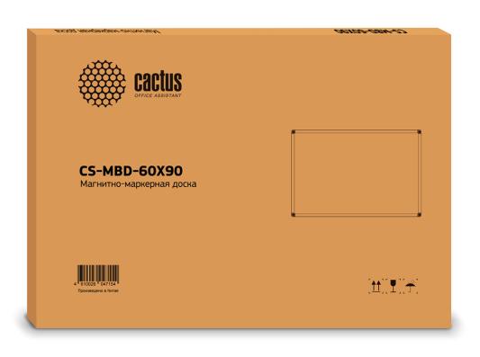 Демонстрационная доска Cactus CS-MBD-60X90 магнитно-маркерная лак 60x90см алюминиевая рама белый