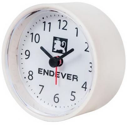 22-RealTime Часы будильник , ENDEVER стальной корпус, кварцевый механизм,белый цвет, батарейка 1хАА