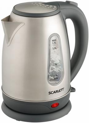 Чайник электрический Scarlett SC-EK21S82 1.7л. 2200Вт серебристый (корпус: нержавеющая сталь)