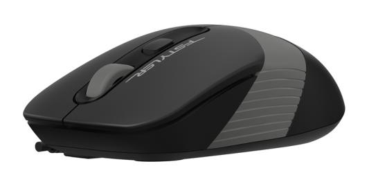 Мышь проводная A4TECH Fstyler FM10 чёрный серый USB (1147673)
